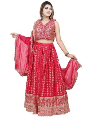 Red GEORGETTE