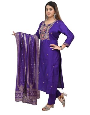 Purple Straight Suit