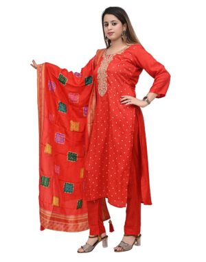 Red Bhandni 3 Set suit