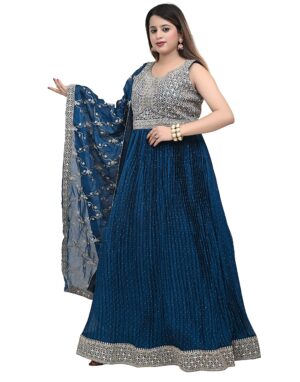Blue Anarkali